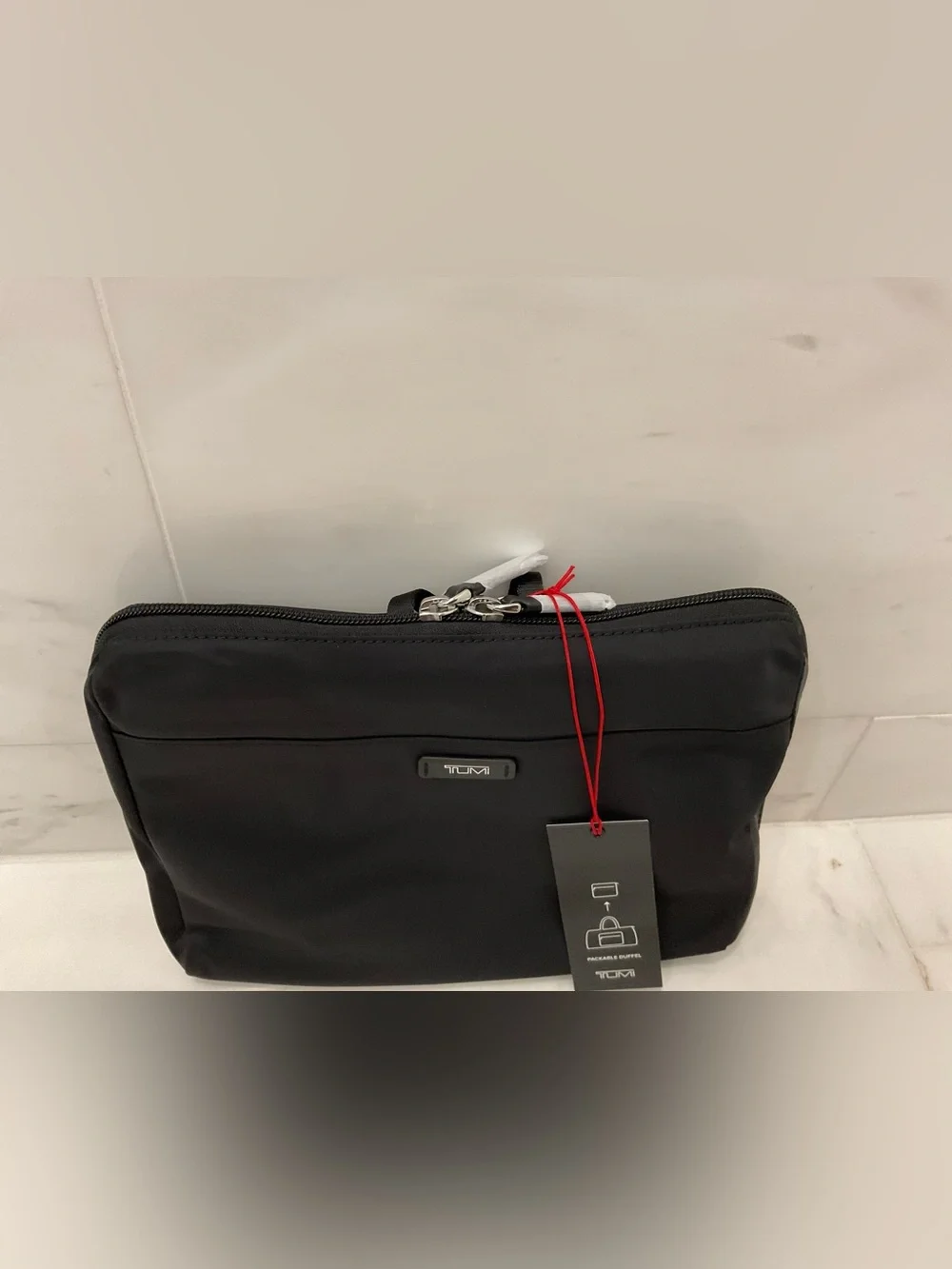 NEW TUMI Voyageur JUST IN CASE Nylon Packable 20.5” Duffel Bag - SOLID BLACK